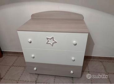 Fasciatoio Erbesi Little Star - Bianco e Tortora