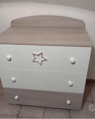 Fasciatoio Erbesi Little Star - Bianco e Tortora