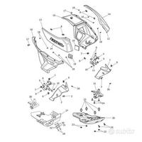 Protezione radiatore ant dx Triumph Tiger800 XRX