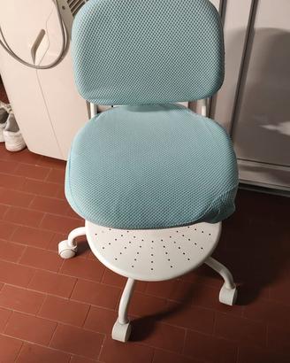 Sedia scrivania bambini VIMUND - ruote bloccate