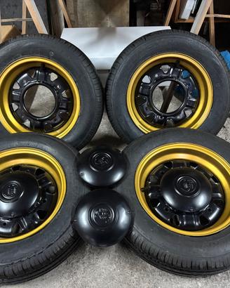 Cerchi CMR Fiat 500 Epoca + Gomme