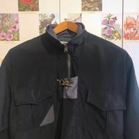 Giacca giaccone uomo nero con ganci