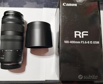 CANON RF 100-400 COME NUOVO CON ACCESSORI