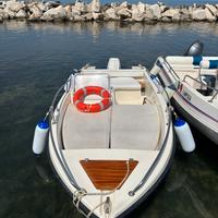 Barca con motore Johnson 25 CV