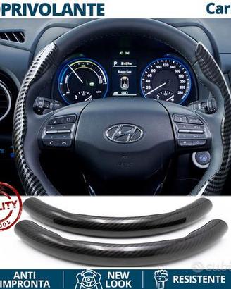 COPRIVOLANTE per HYUNDAI Effetto FIBRA CARBONIO