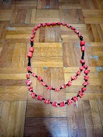 COLLANA IN VERO CORALLO BAMBU
