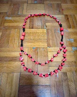 COLLANA IN VERO CORALLO BAMBU