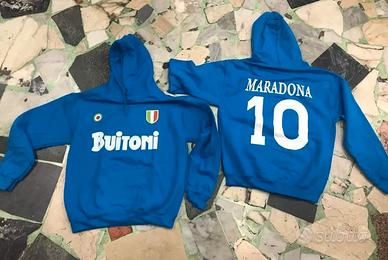 Felpa Maradona Buitoni Napoli Con Cappuccio