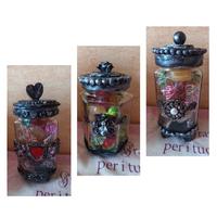 Barattolo vetro porta caramelle/batuffoli cotone