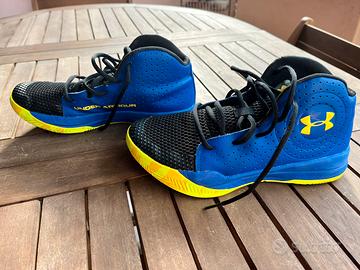 Scarpe Under Armour Basket 37.5 mai indossate