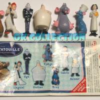 SERIE COMPLETA n° 8 SORPRESINE ZAINI RATATOUILLE
