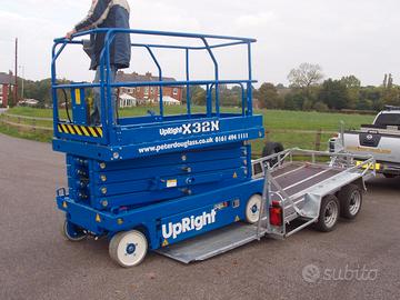 Rimorchio pianale inclinabile per  piattaforme