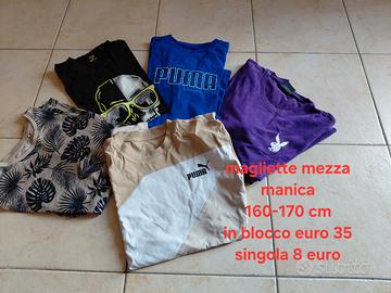 t-shirts per ragazzo 14/16 anni altezza 160/170 cm