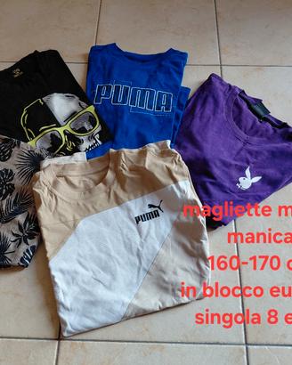 t-shirts per ragazzo 14/16 anni altezza 160/170 cm