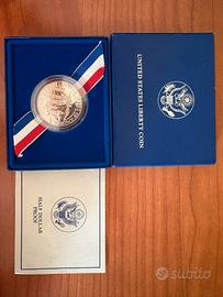 moneta mezzo dollaro liberty 1986 Stati uniti