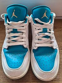 Scarpe AIR JORDAN 1 LOW - azzurre n. 42