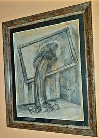 Alberto Gallingani tempera su cartoncino 
