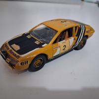 modellino solido 1/43 renault alpine rally tour de