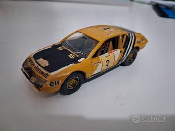 modellino solido 1/43 renault alpine rally tour de