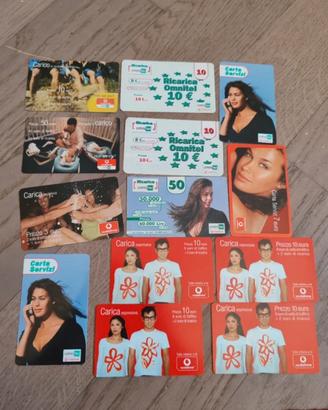 Lotto schede telefoniche Vodafone Omnitel 