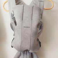 BabyBjörn Marsupio Mini - Jersey 3D, Grigio Chiaro