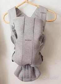 BabyBjörn Marsupio Mini - Jersey 3D, Grigio Chiaro