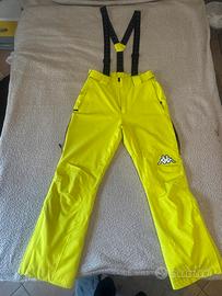 Pantalone da sci KAPPA giallo fluo L