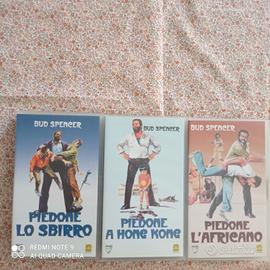 Lotto 3 VHS film Piedone Bud Spencer anni 80/90