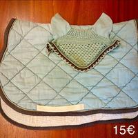 Completo sottosella e cuffia cavallo