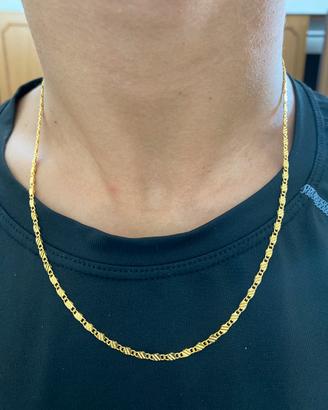 Collana in oro placcato 18K 3MM 50CM