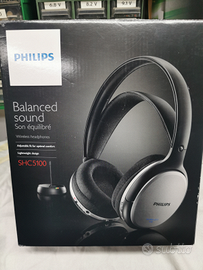 Philips SHC5100 cuffie senza fili nuove wireless