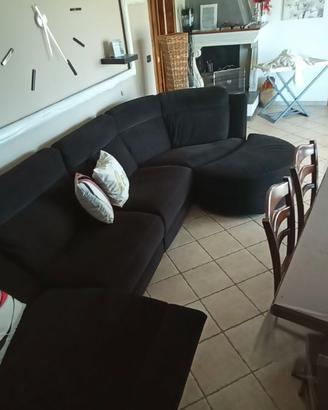 Divano modulare curvo + chaise longue