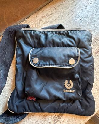 Borsello Belstaff uomo blu tracolla vintage