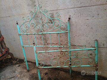 letto singolo ferro battuto 