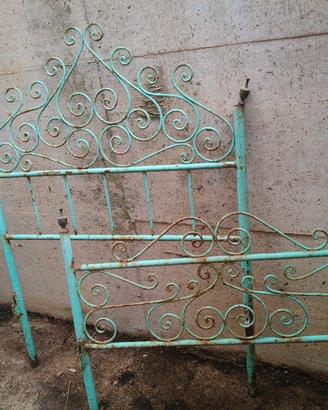 letto singolo ferro battuto 