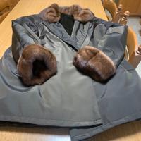Cappotto impermeabile imbottito , tg 50
