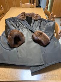 Cappotto impermeabile imbottito , tg 50