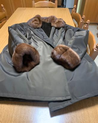 Cappotto impermeabile imbottito , tg 50