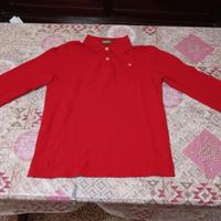 Set 2 polo Benetton Maniche Lunghe – Verde e Rossa