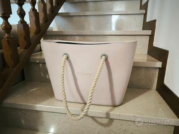 Borsa O bag rosa cipria