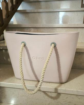 Borsa O bag rosa cipria