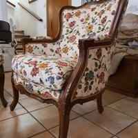Salotto completo noce antico  stile Luigi XV