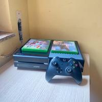 Xbox one con controller cavi e giochi