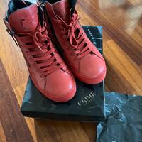 Crime London scarpe 39 High Top Double Zip