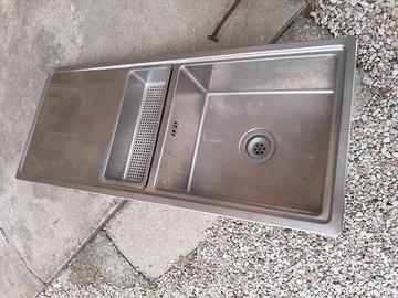 Lavello IKEA inox 115x50 con vasca e scolapiatti