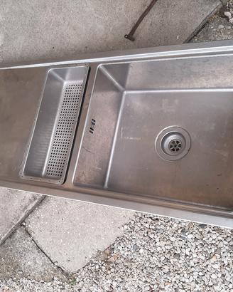 Lavello IKEA inox 115x50 con vasca e scolapiatti