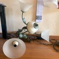 N. 2 Lampadari in ferro battuto