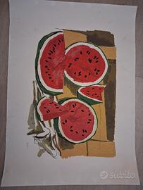 Litografia originale di Renato Guttuso
