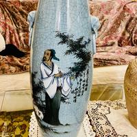 Splendido granfe vaso Cina turchese ceramica