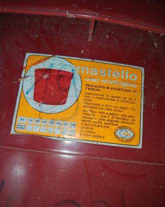 2 tini 800 lt per vinificazione, pigiatura
